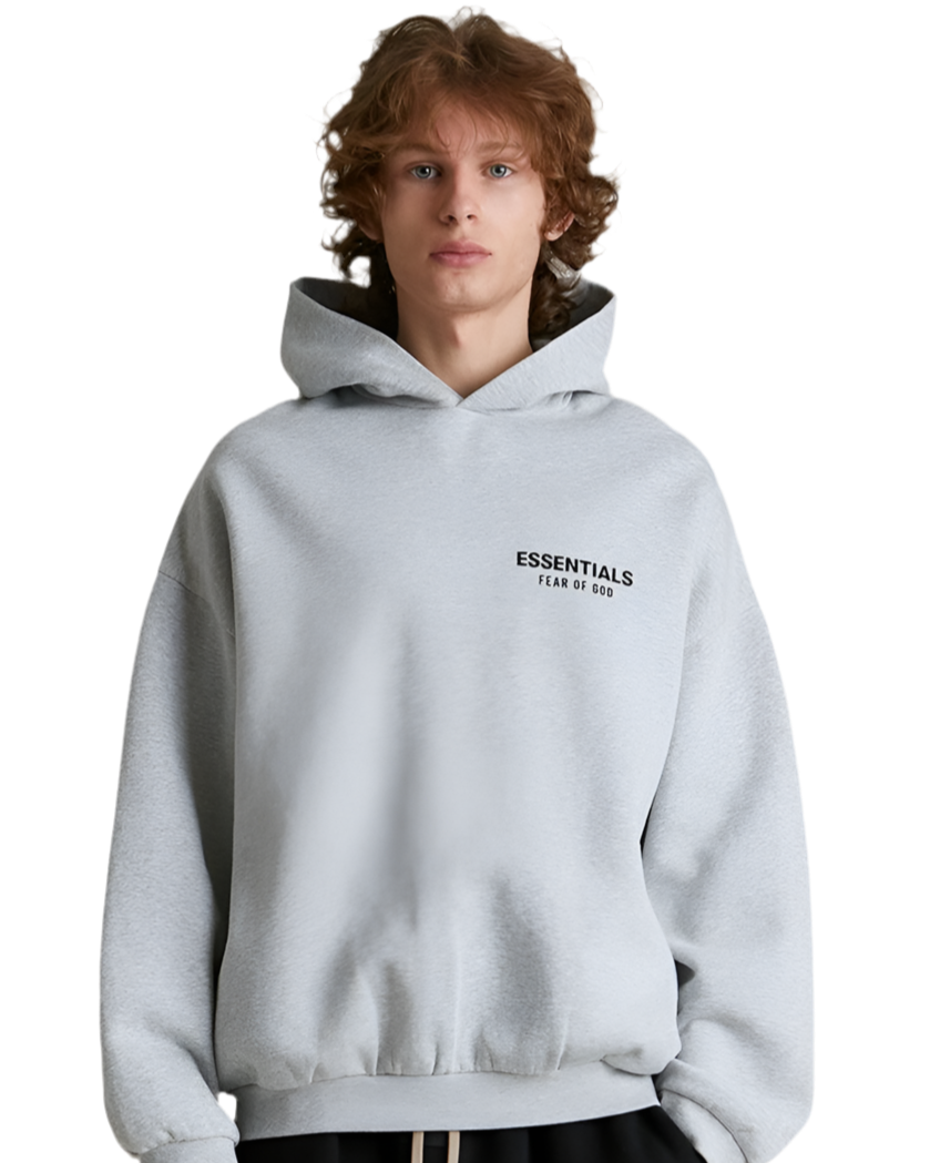 Hoddie Essentials “Gris Claro”